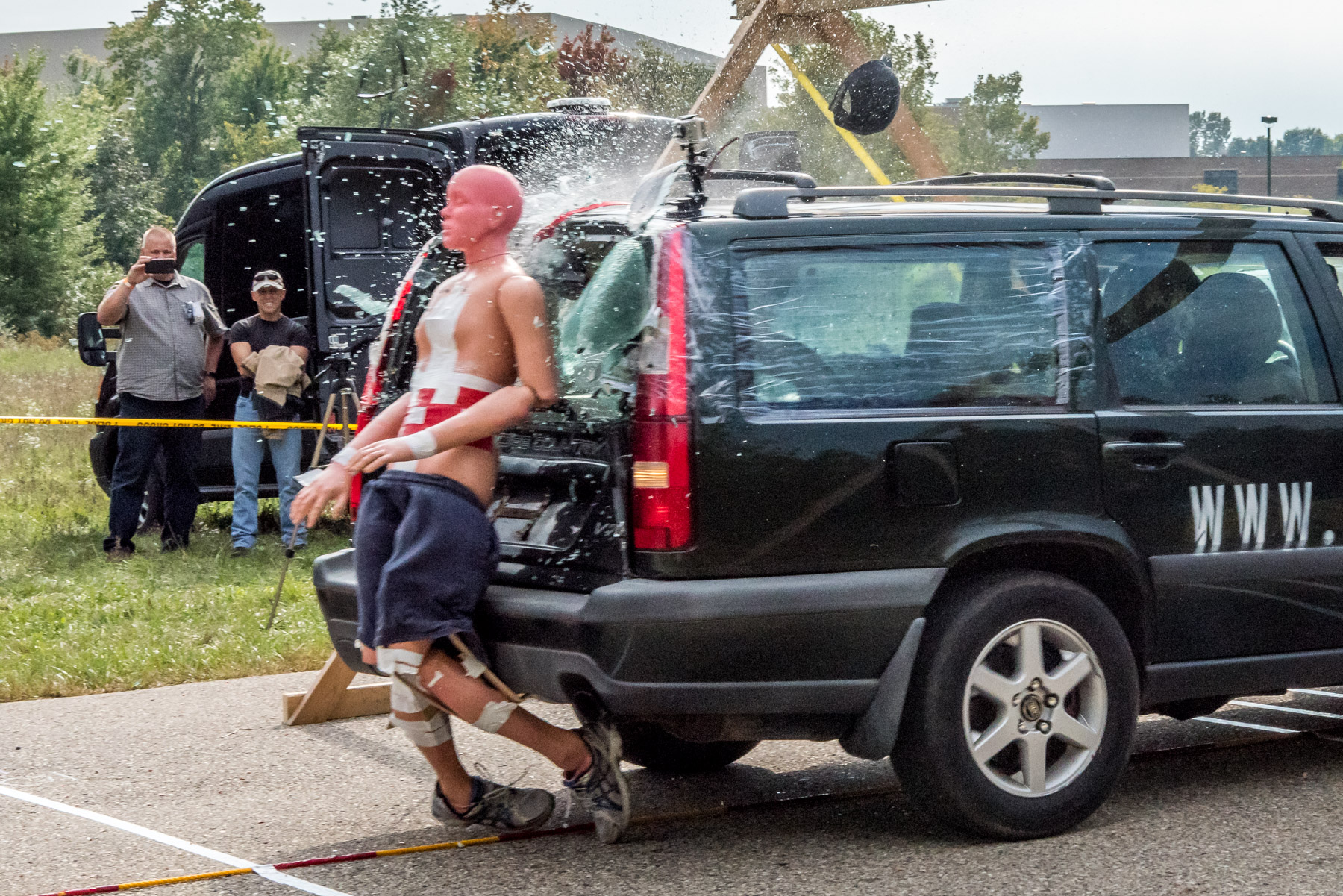 Michigan Association of Traffic Accident Investigators 2016 Fall Conference. A 40 mph blunt impact with a Volvo Station Wagon in reverse.