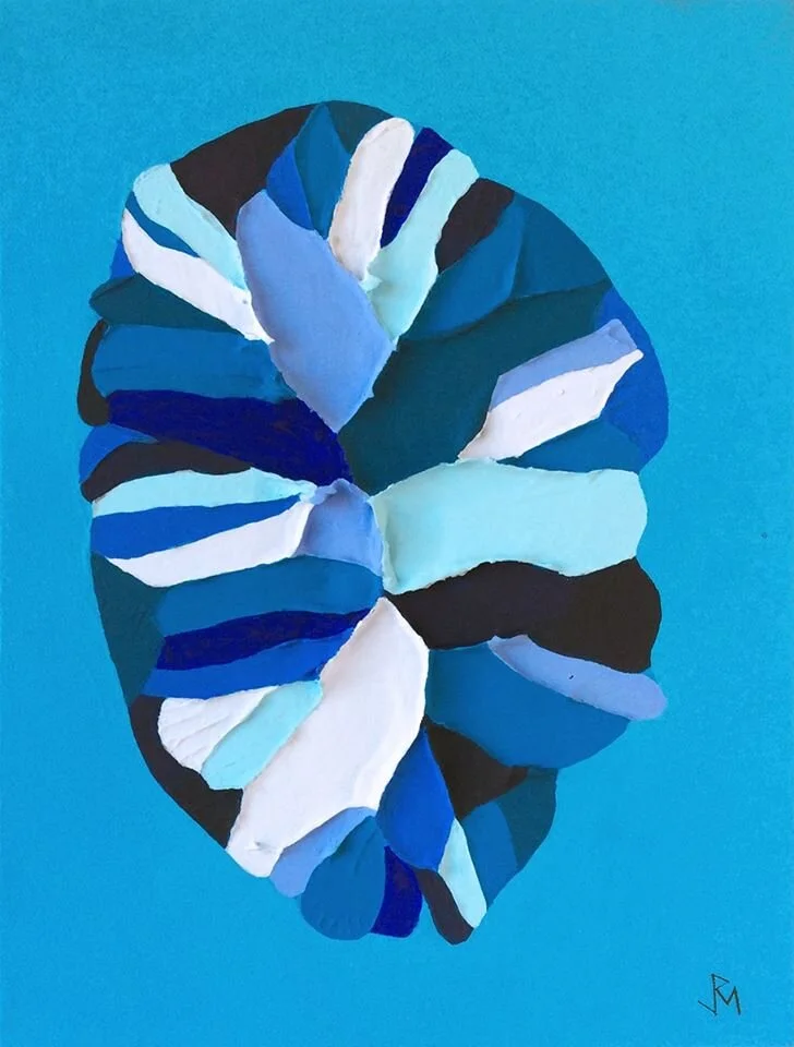 Currents, Flow and Reproduction Series #114 Topos Series #3 (Blue Topos #1)