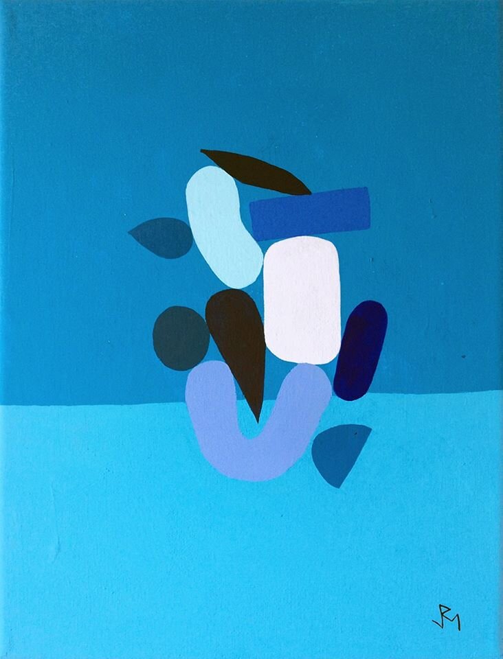 Currents, Flow and Reproduction Series #124 Blue Series #9 [Hybrids (Meta-Elements) #5]