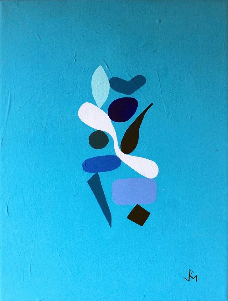 Currents, Flow and Reproduction Series #125 Blue Series #10 [Hybrids (Meta-Elements) #6]