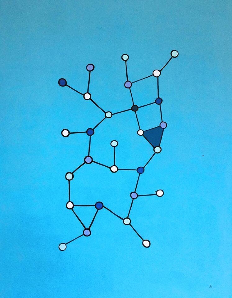 Currents, Flow and Reproduction Series #131 4D Nodes Series #43  Blue Series #14 [Blue Node Series #4]