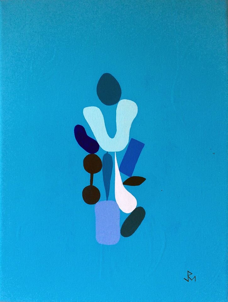 Currents, Flow and Reproduction Series #133 Blue Series #16 [Hybrids (Meta-Elements) #11]