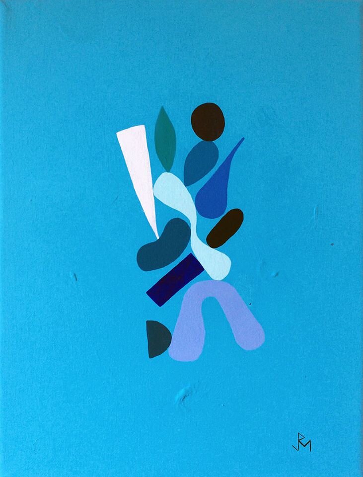 Currents, Flow and Reproduction Series #134 Blue Series #17 [Hybrids (Meta-Elements) #12]