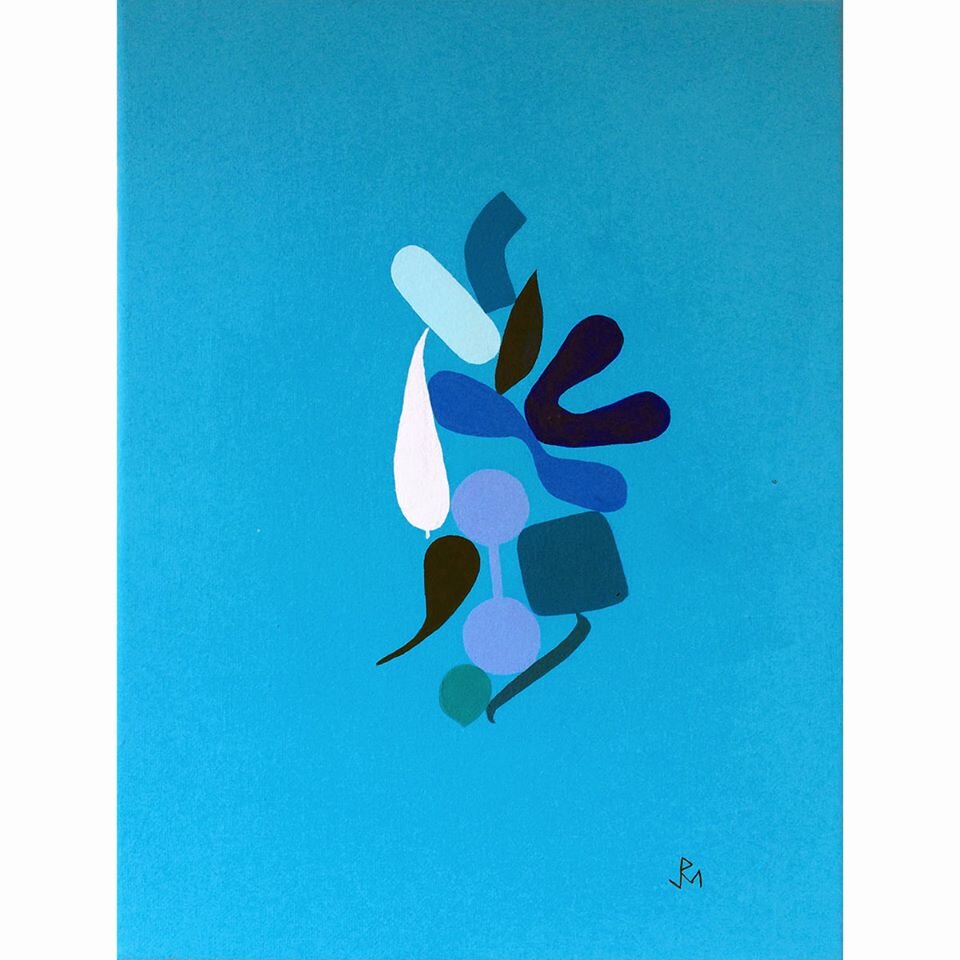 Currents, Flow and Reproduction Series #135 Blue Series #18 [Hybrids (Meta-Elements) #13]