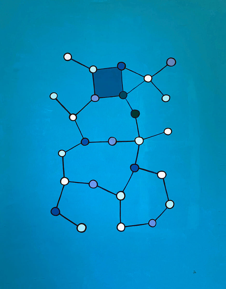 Currents, Flow and Reproduction Series #143 4D Nodes Series #47 Blue Series #24 [Blue Node Series #6]