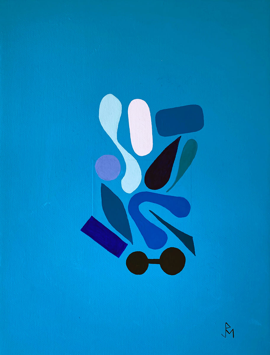 Currents, Flow and Reproduction Series #150 Blue Series #31 [Hybrids (Meta-Elements) #22]