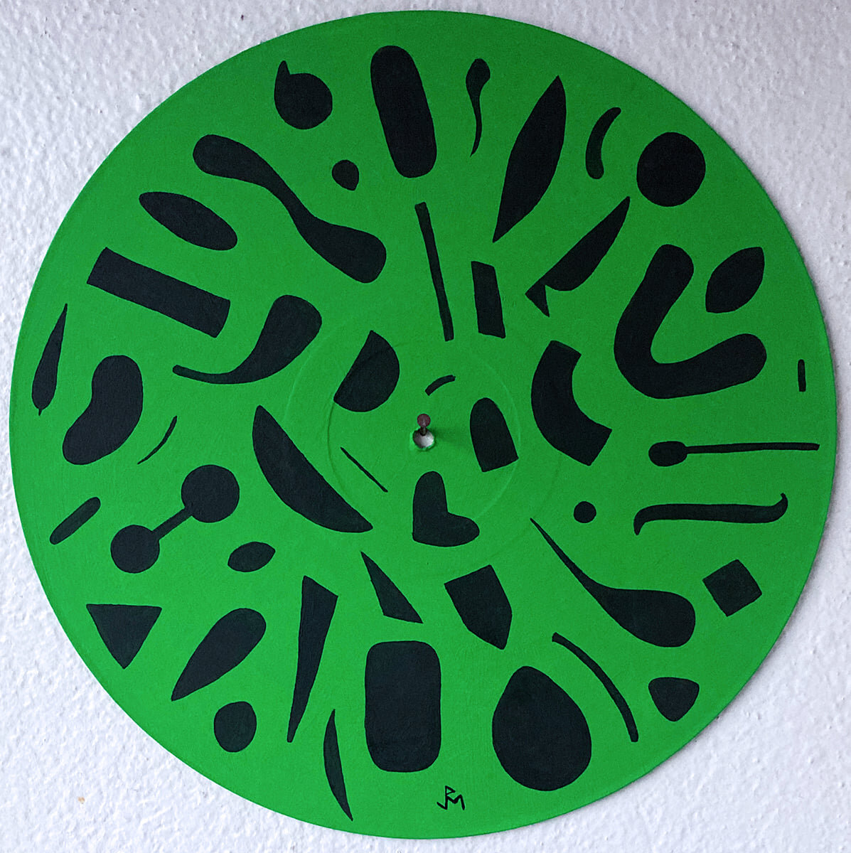 Currents, Flow and Reproduction Series #181 Colors Series #7 [Green Vinyl Series #2] Vinyl on Vinyl Series #24