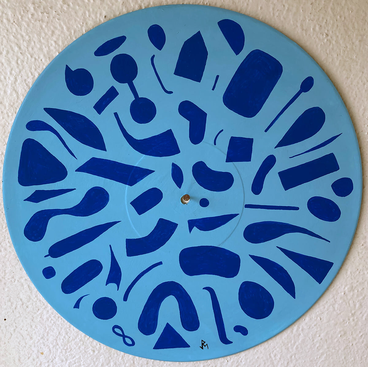 Currents, Flow and Reproduction Series #188 Colors Series #12 [Blue Vinyl Series #1] Vinyl on Vinyl Series #29