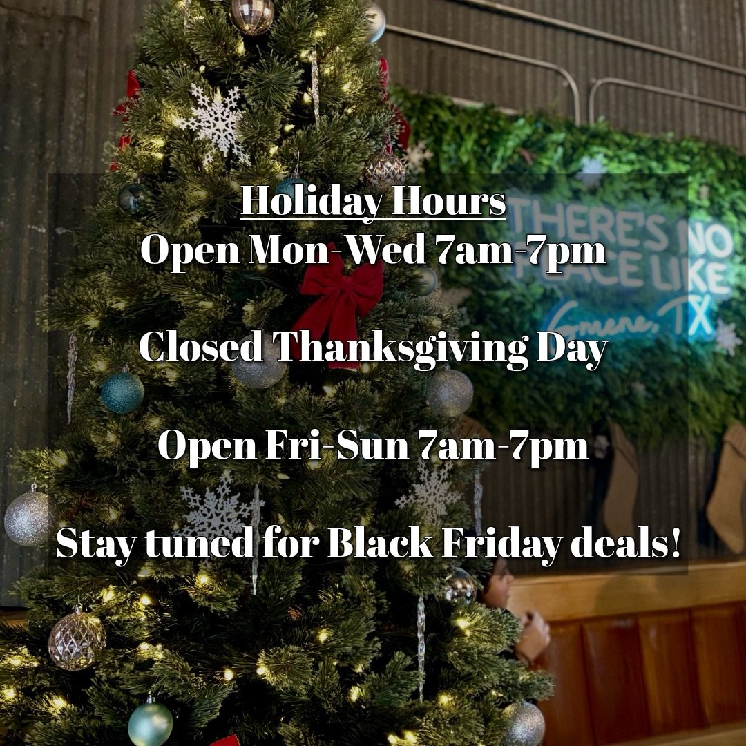 🦃 Ready for a crazy holiday week and see all of you in the shop 🫶