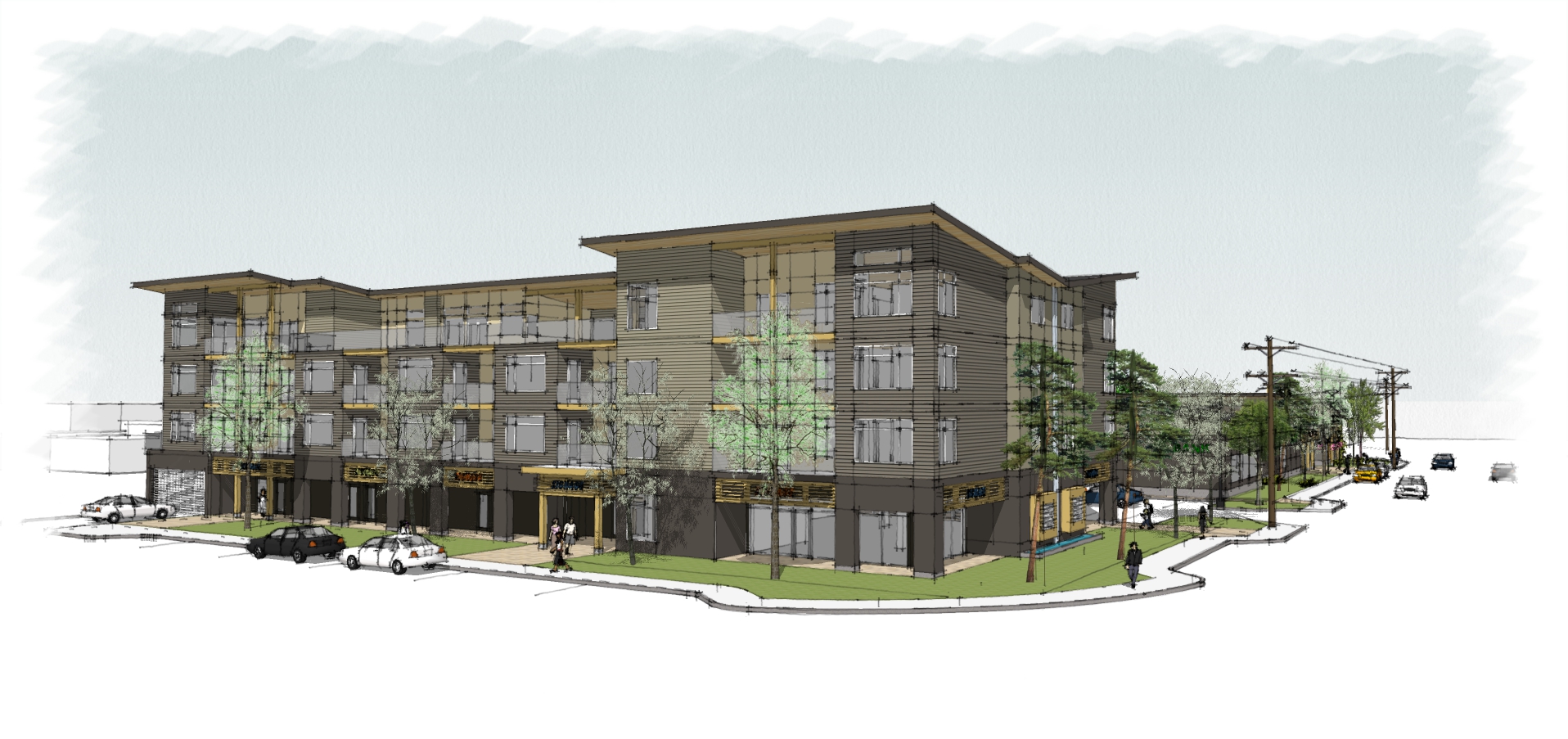 Parksville Mixed Use - Apartment Building