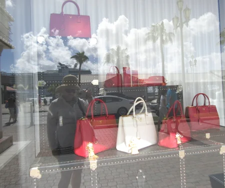 Prada in red and white perfect for the Caribbean