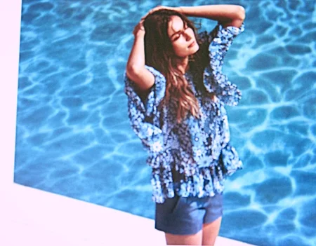 It's very hot right now Callie cools down at the pool