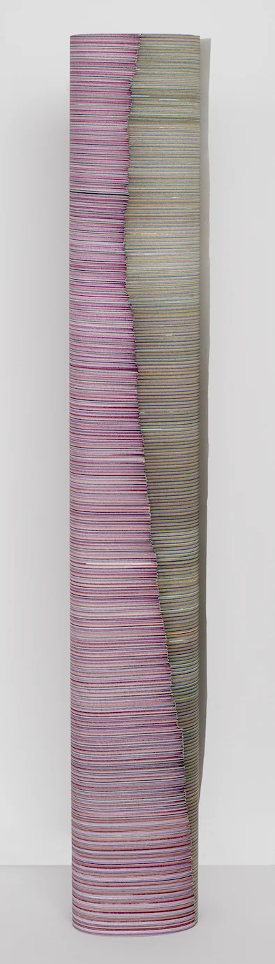 Marker 68 2014 Marker pen on paper roll 150 x 30 x 15 cm 
