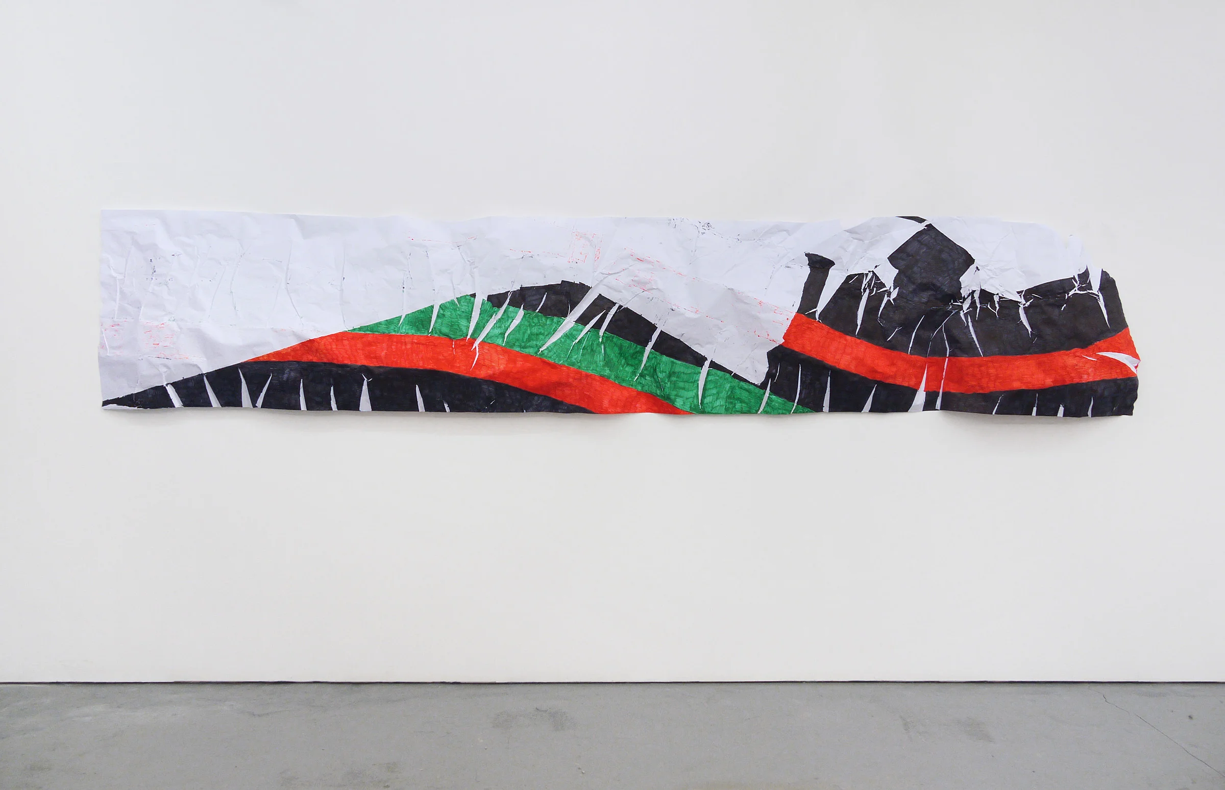 Marker 154 2018 Marker pen on paper 76 cm x 397 cm