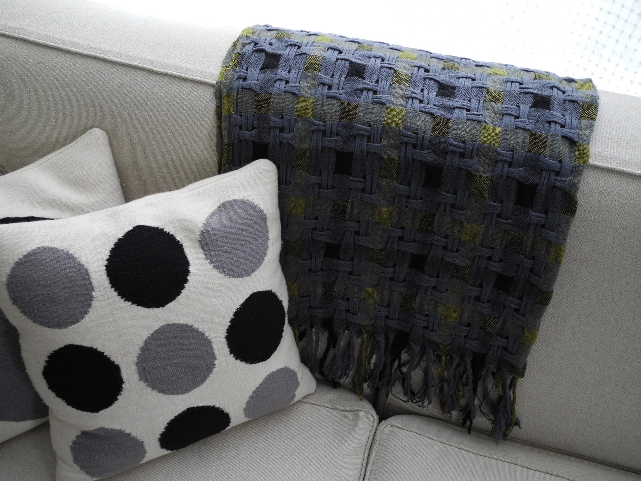 felted basket weave with floats using bamboo and merino wool 