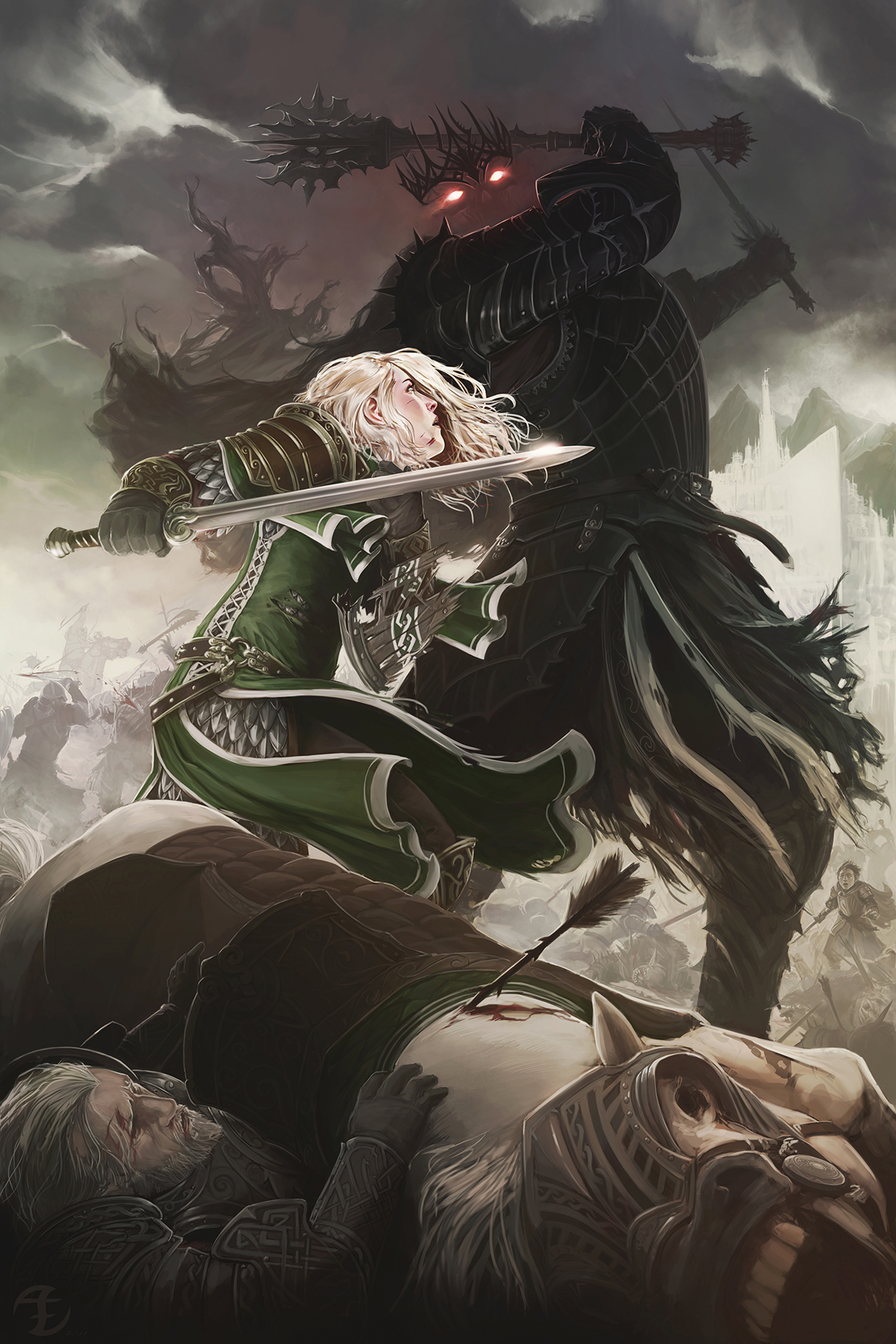  "Eowyn vs The Witch King"   © Adam Schumpert 