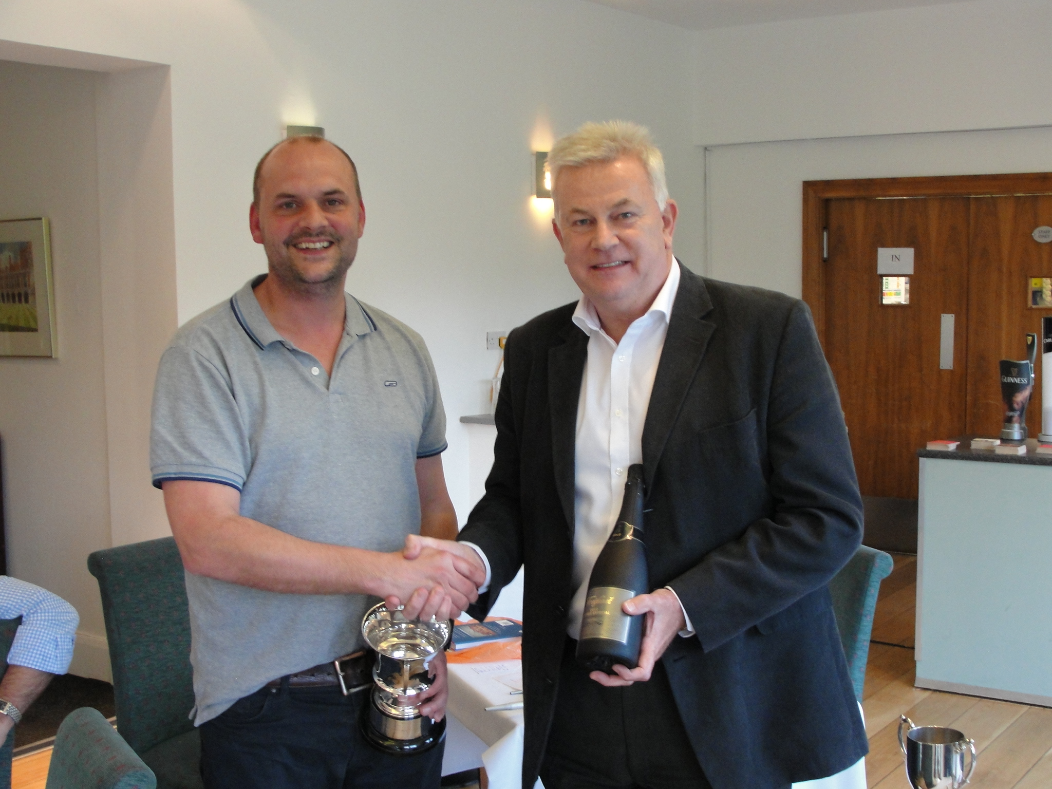 Keith Spiers being presented with the Syd Humphries Trophy Hampton Court