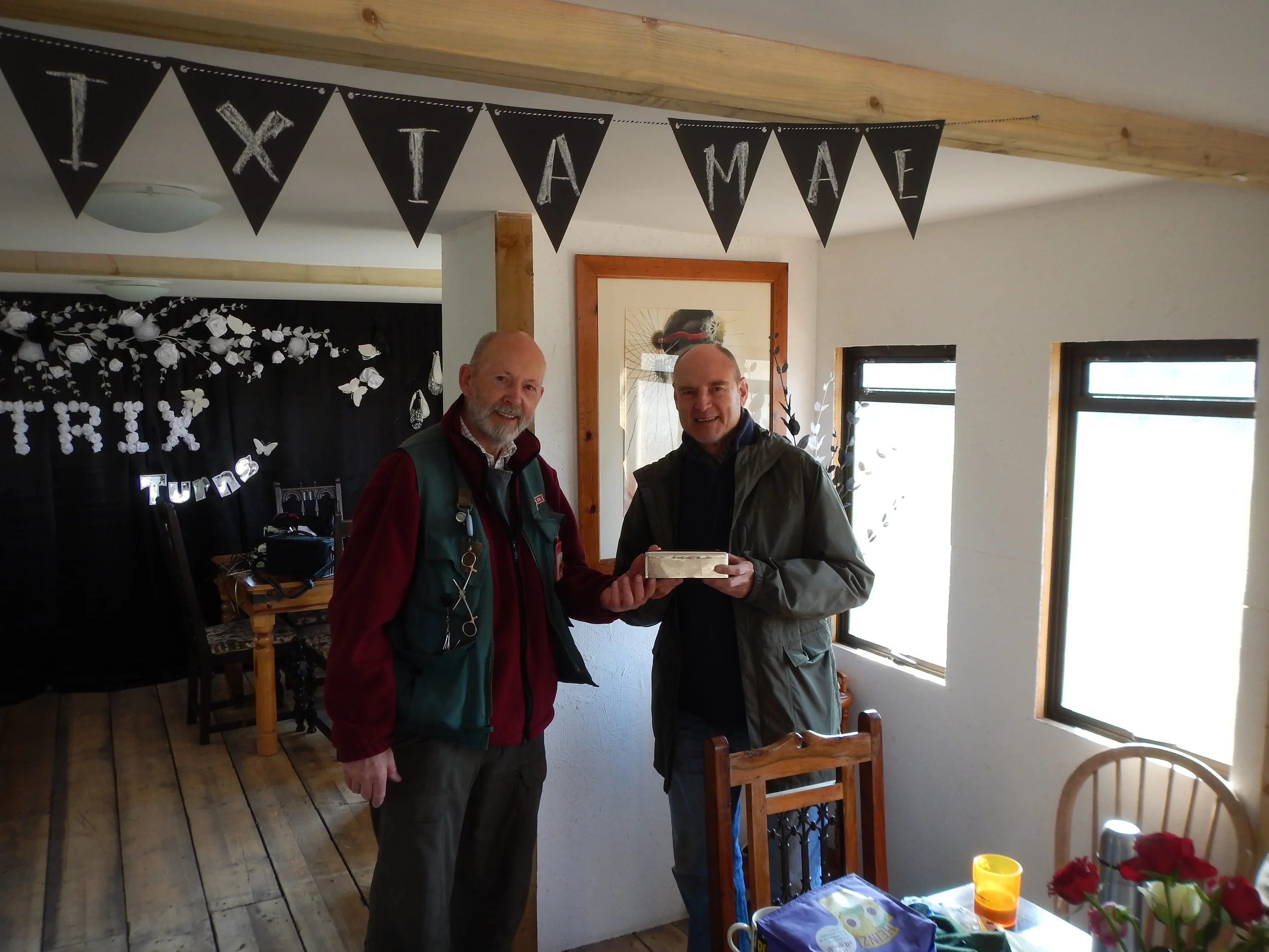 Presenting Monk Trophy to Gerry Overy