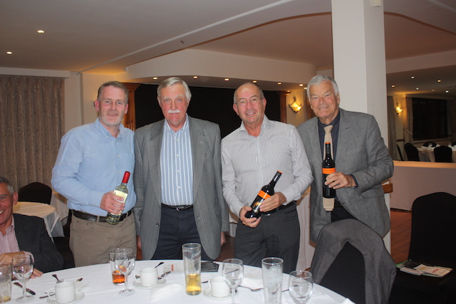 Yellow Ball winners Team D receive their prizes