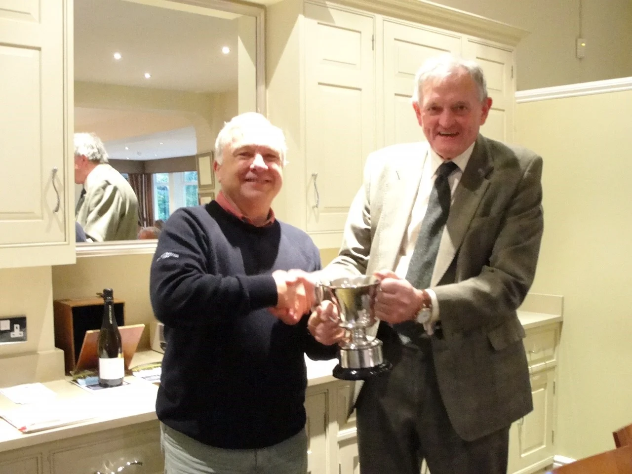 Martin Stears accepting the Syd Humphries Trophy