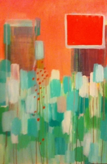gouache and acrylic on canvas , sealed with acrylic 2' x 3' *Sold