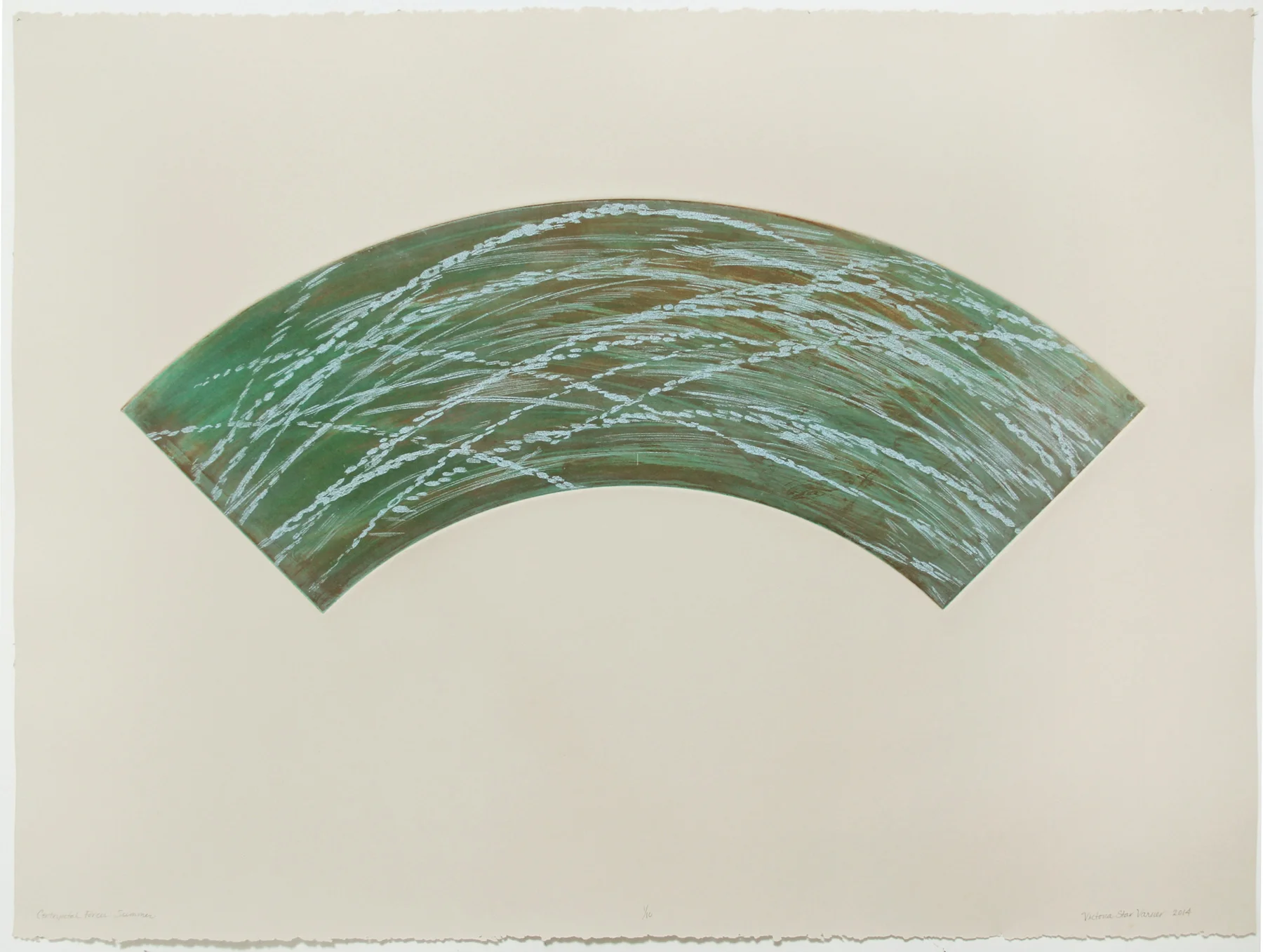   Centripetal Forces: Summer , aquatint and etching, 22" x 30" 