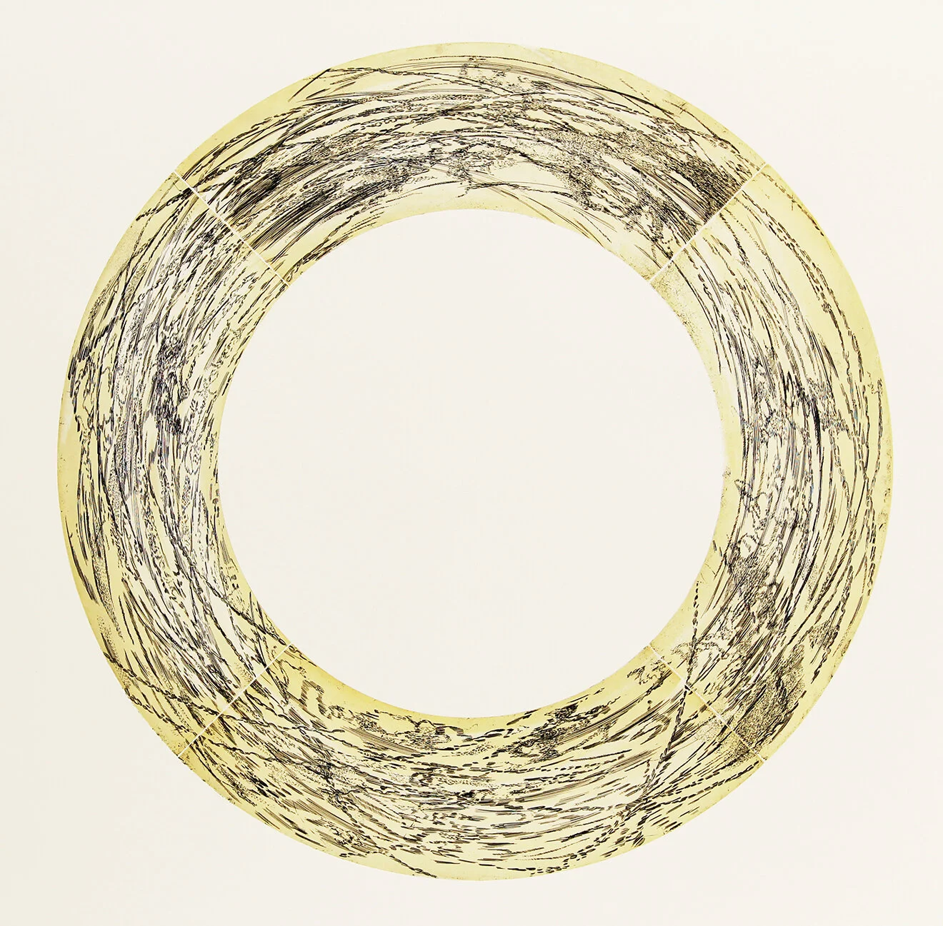   Centripetal Forces: San Francisco,  etching on paper, 42” x 42”, printed at Crown Point Press workshop 