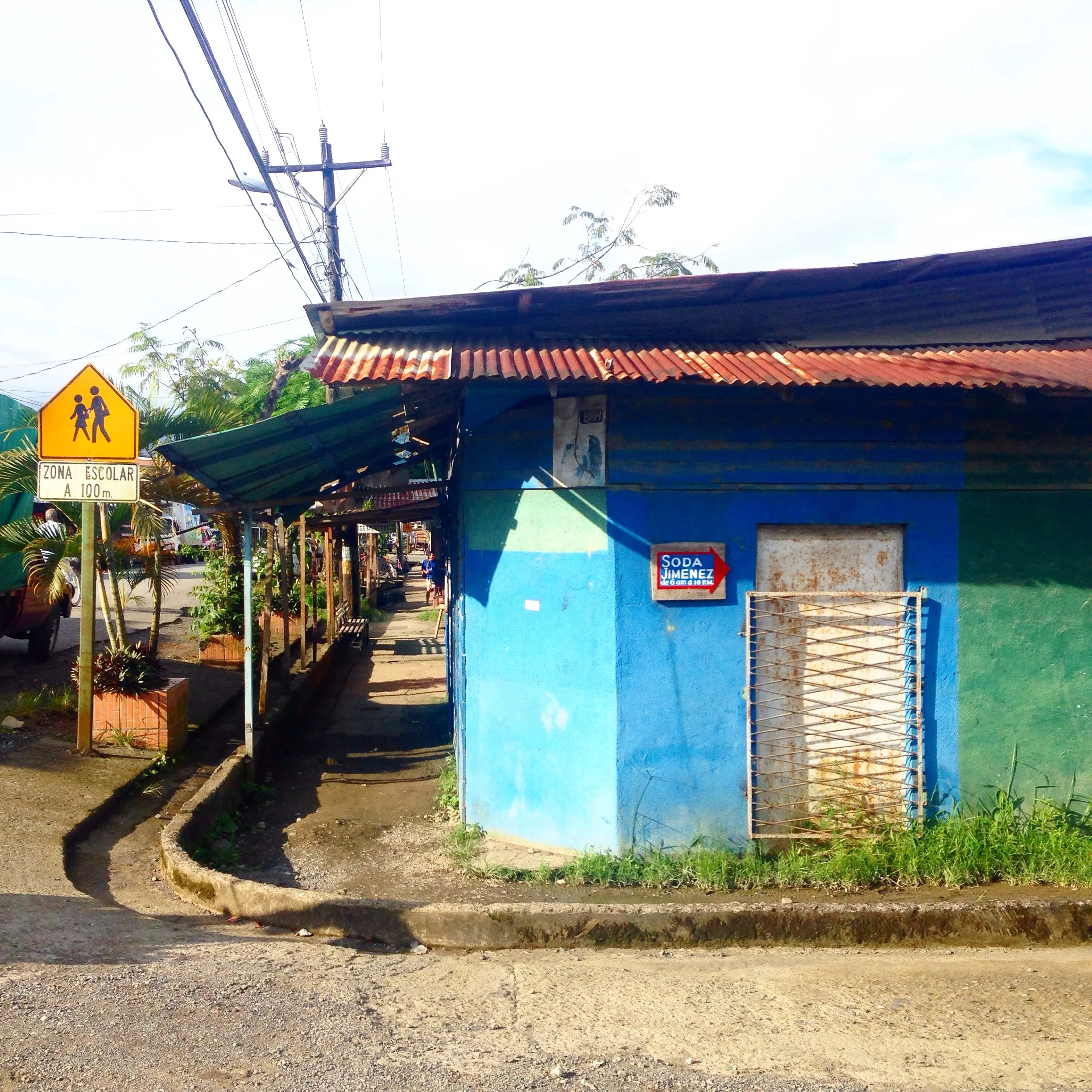 A trip into town (Puerto Jimenez) features a Costa Rican "soda" which we'd consider a homey mom & pop restaurant. (Here's how to get to Puerto Jimenez , Costa Rica and the kind of food a typical "Soda" serves .)