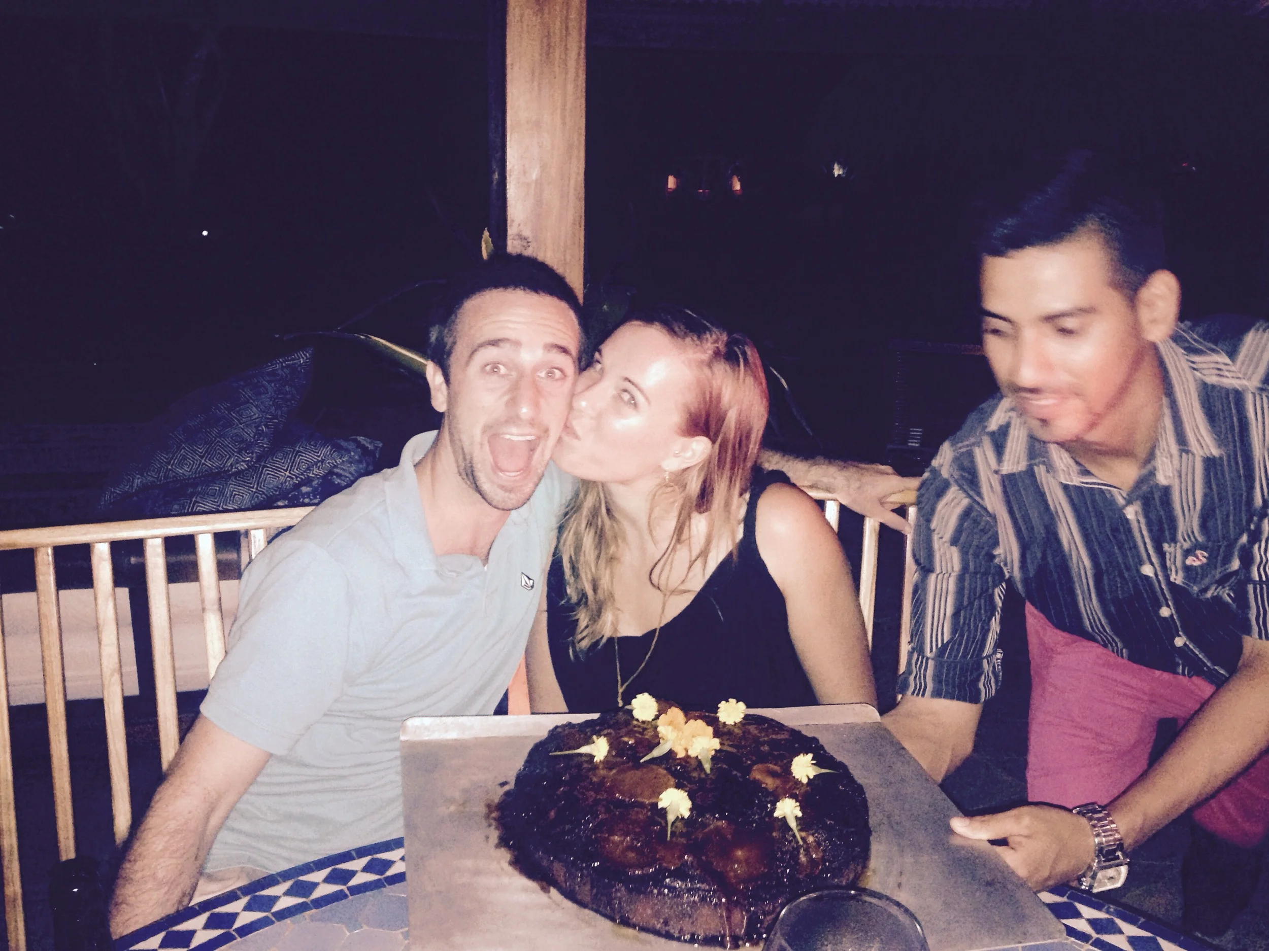 Last week was Dan and Casey's last night. That meant CAKE for dessert!