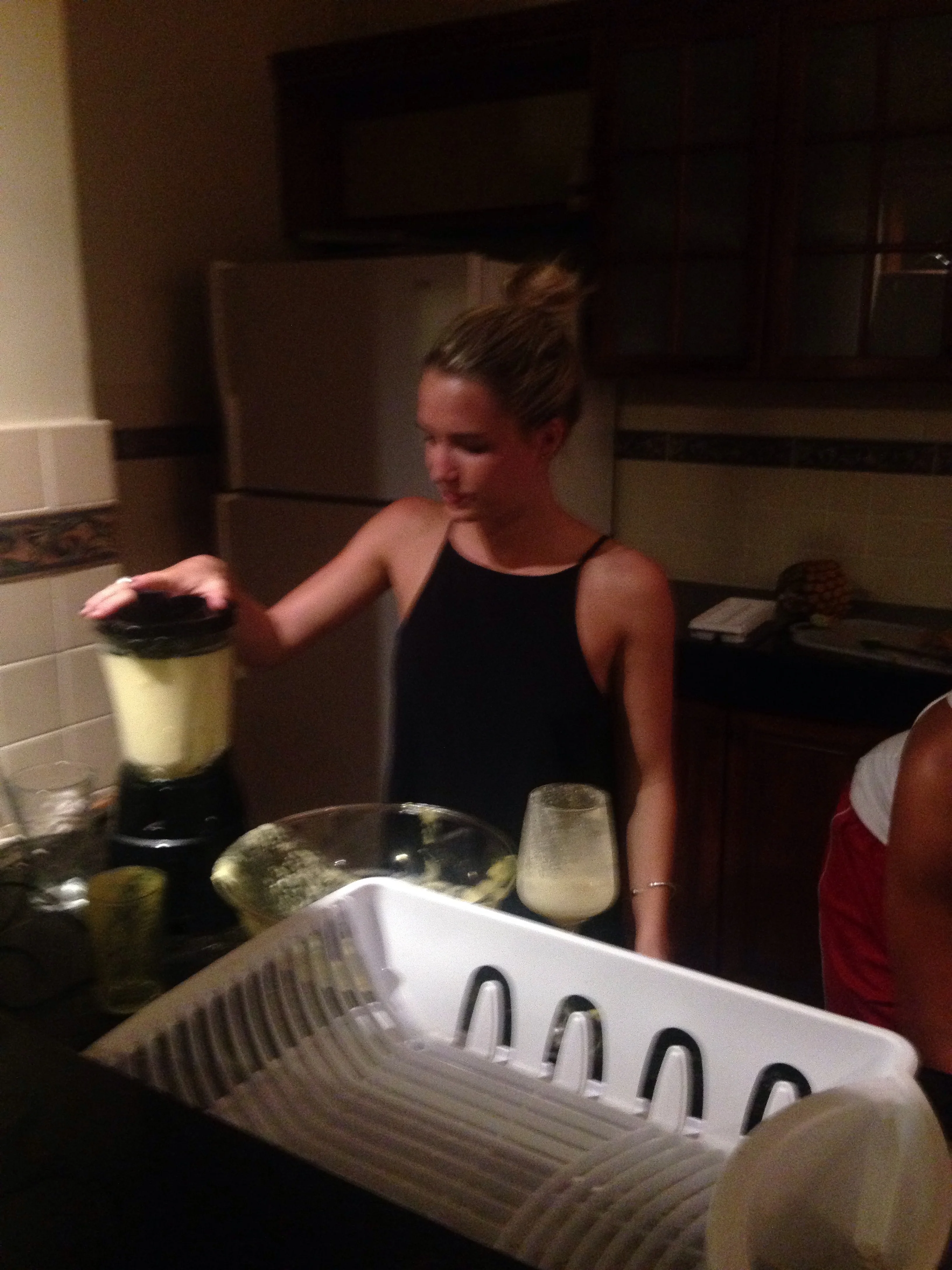 Coco, Ben and Veronica's sweet Australian roommate, whipped up some amazing drinks.