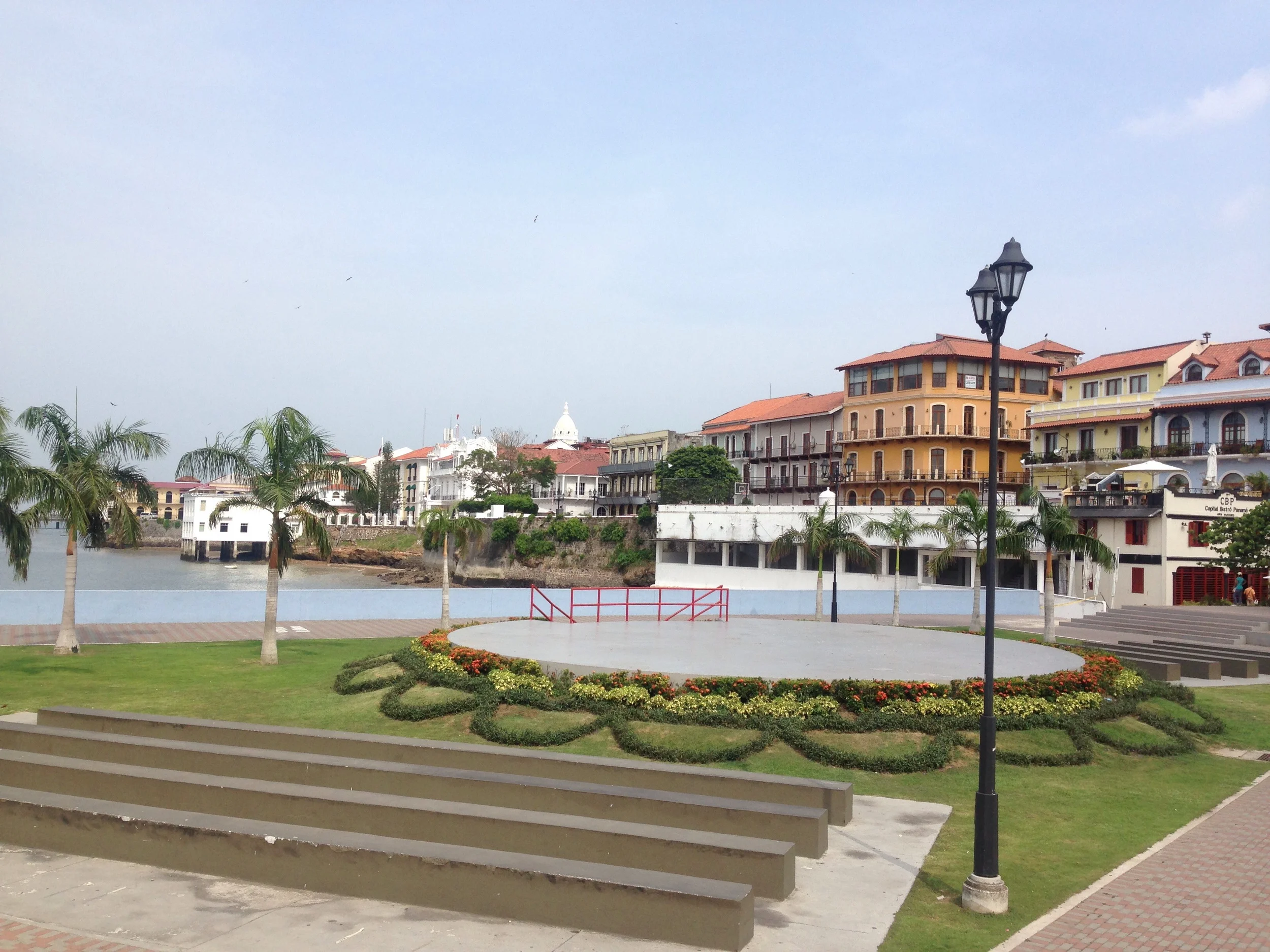 Alex and I explored the sea wall (originally to protect against pirates) and continued along la cinta costera enjoying the cleanliness, greenery, and street vendor sweets.