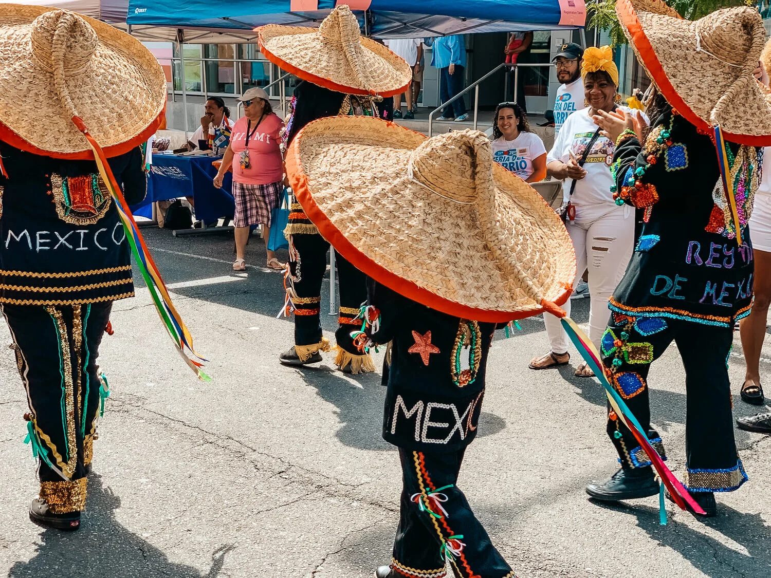 Los tecuances performance at feria del barrio in Philadelphia
