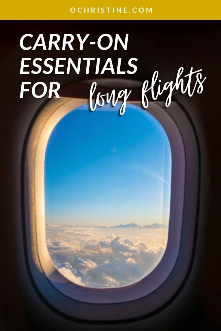 14 Carryon Essentials for Long Flights (must haves for traveling)