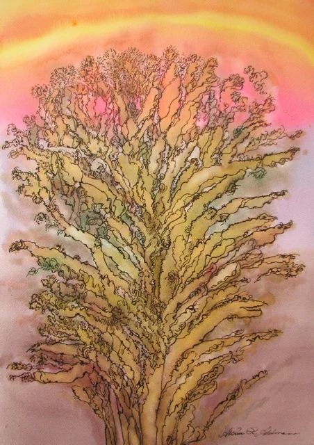  The Tree of Life #33, 2012. Watercolor and ink on paper,&nbsp;18"x24" 