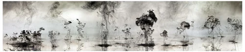  Mushrooms &amp; Trees 1,&nbsp;Pigment Print Photograph 2010, 72 in. x 24 in. 