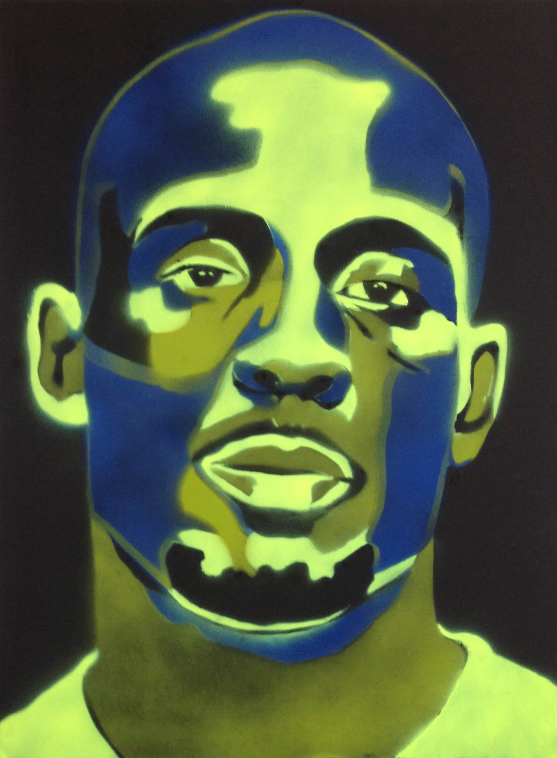  DMX, 2016. acrylic on rag paper, 26" x 34"  SOLD  