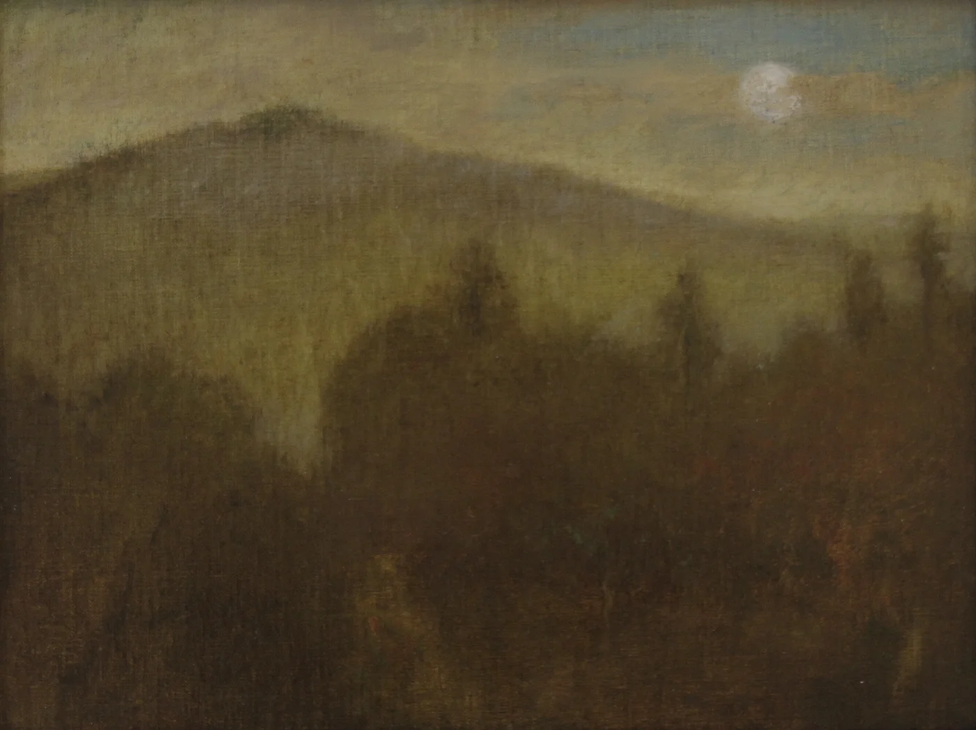   Echoes , oil on linen panel, 2017, 18"w x 15"h 