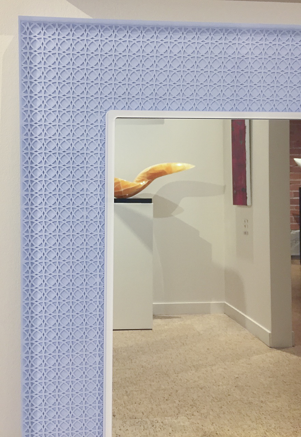Acrylic Frame with Embossed Pattern