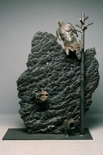   Time and Pressure , 2014, mixed metals,  30"w x 40"h x 12"d 