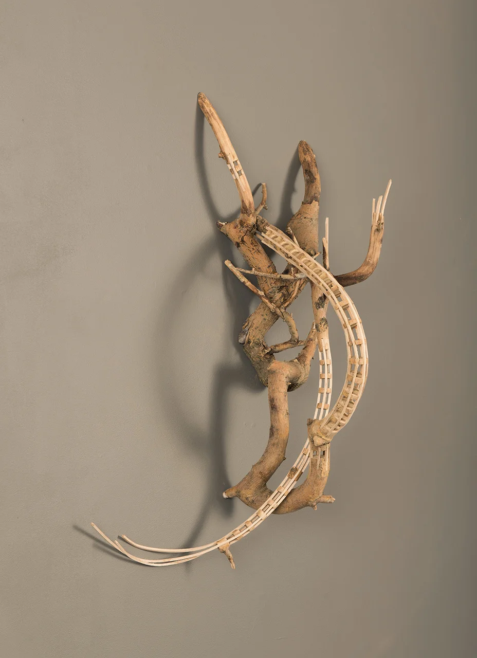   Model #4 , carved mulberry grafted with  carved maple lumber, 2018,  22”w x 24”h x 9”d -  SOLD  