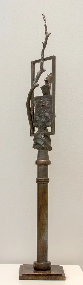   Bone Column , 2018, bronze,  6”w x 38”h x 6”d 