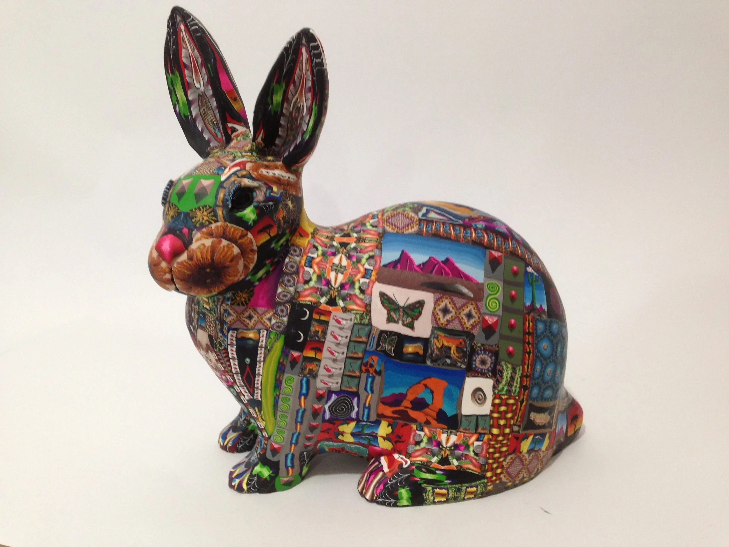   Bunny , polymer clay -  SOLD  