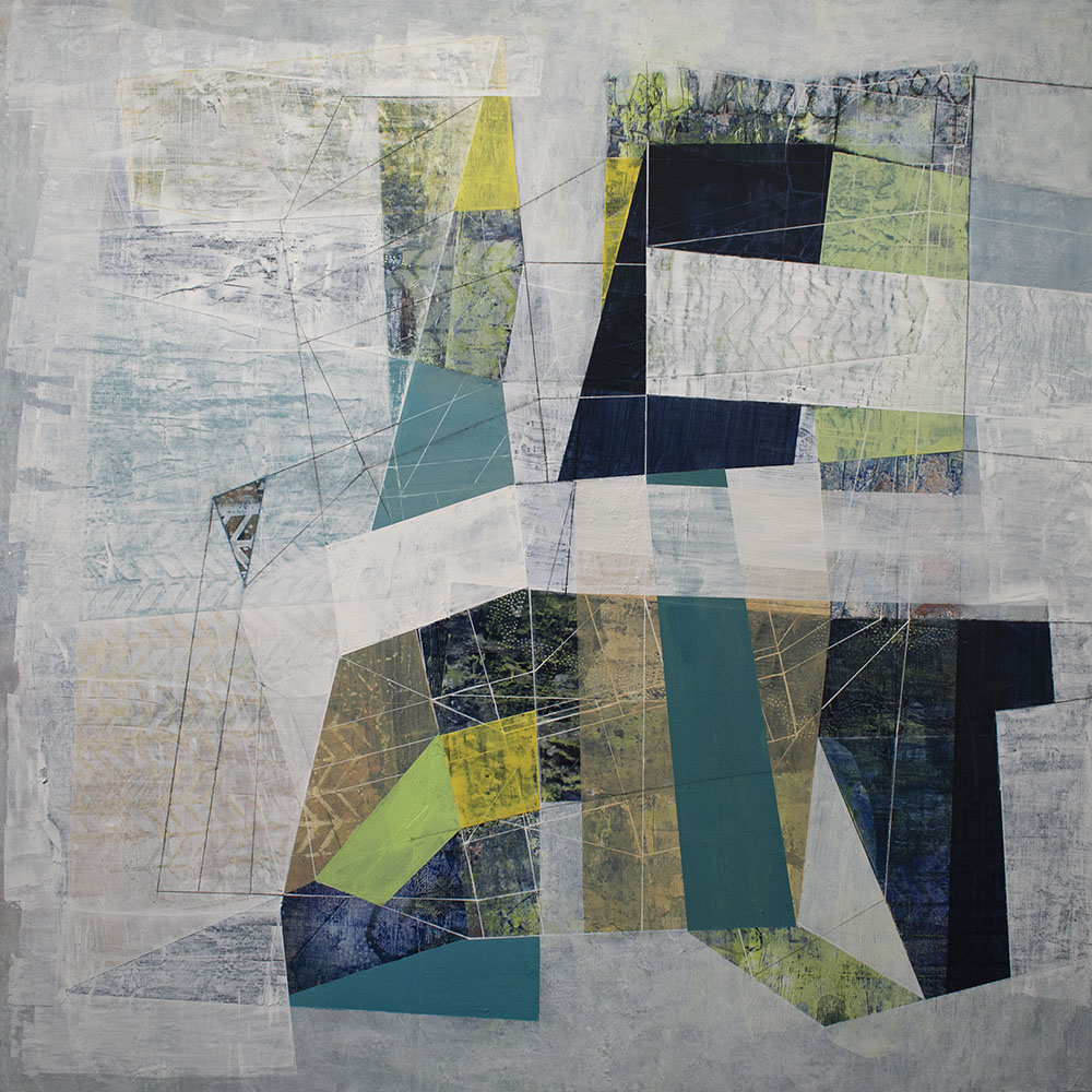   Beyond Tearing it Down , 2019,  mixed media on paper,   24”w x 24”h 