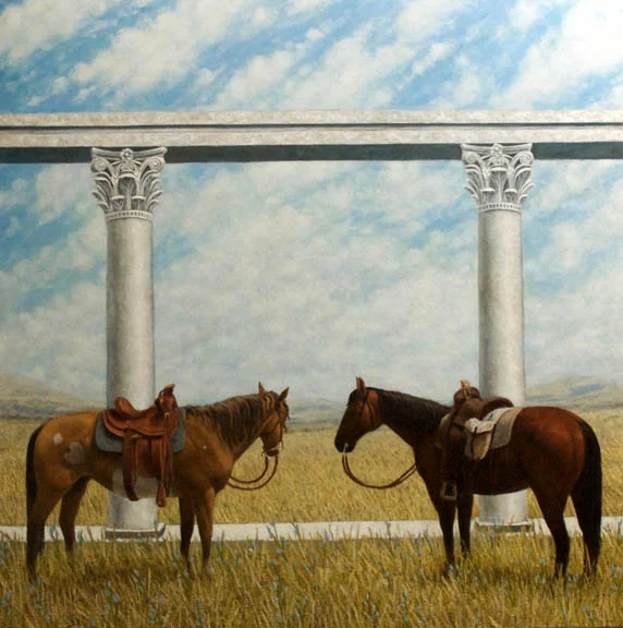   Elysium , 2018, oil on canvas, 78“w x 78“h 