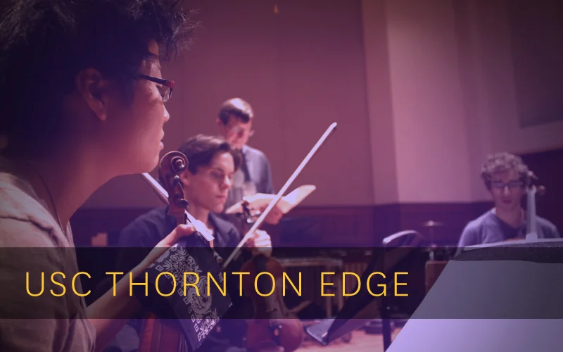 performing Hannah Lash and Steven Stucky with USC Thornton Edge