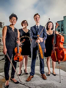 Argus Quartet performs "scratch cradle" at Yale School of Music