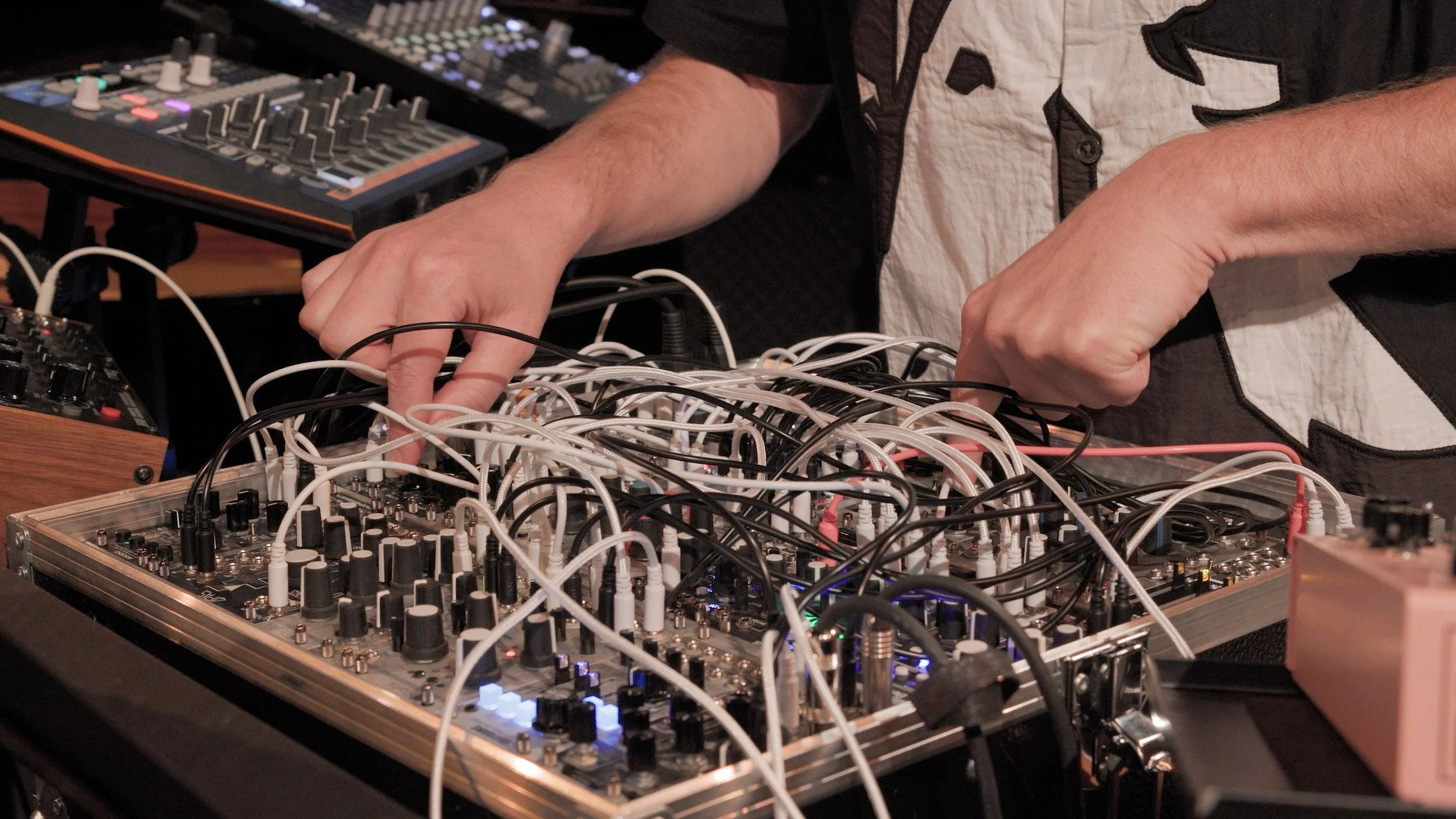 For &quot;Between Systems,&quot; @bryancurtkostors and I spent countless hours in the studio shaping every analog and digital sound side by side. Most of the album&rsquo;s synthesizers were tracked live with the piano, which meant dialing in the synt