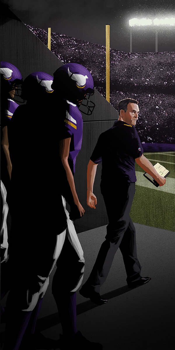 "Enter the Fixer: Mike Zimmer", cover piece for the Minneapolis Star Tribune