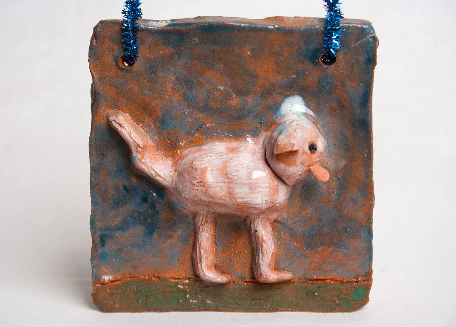 Walking dog with tongue out. Grade 4