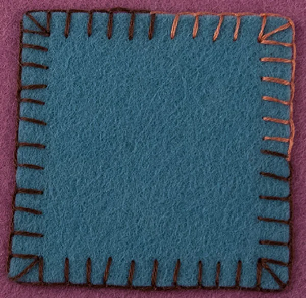 How To Appliqué Wool Felt - Blanket Stitch - Beginner Lesson 2